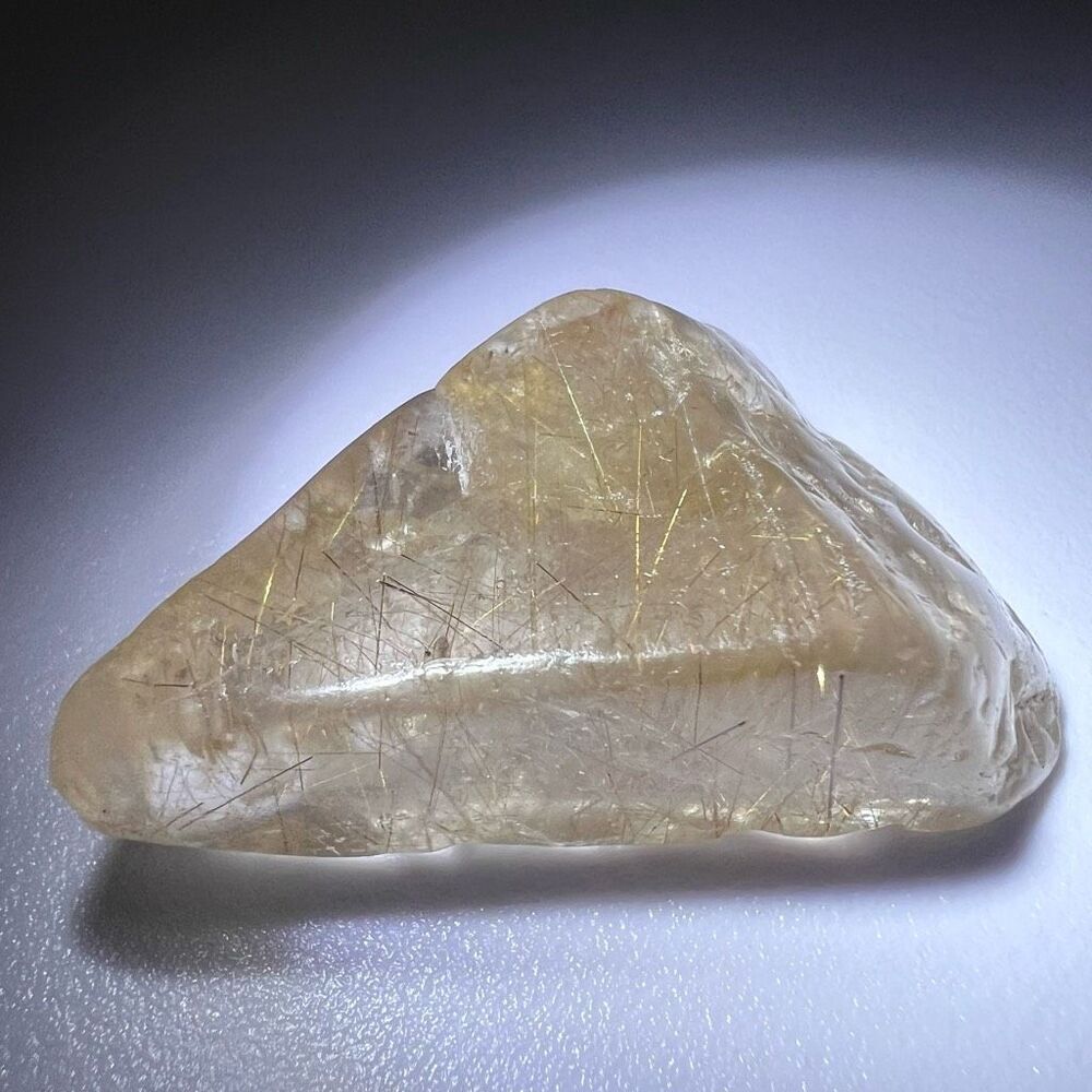 Golden Rutilated Quartz Crystal Freeform - Picture 14 of 15